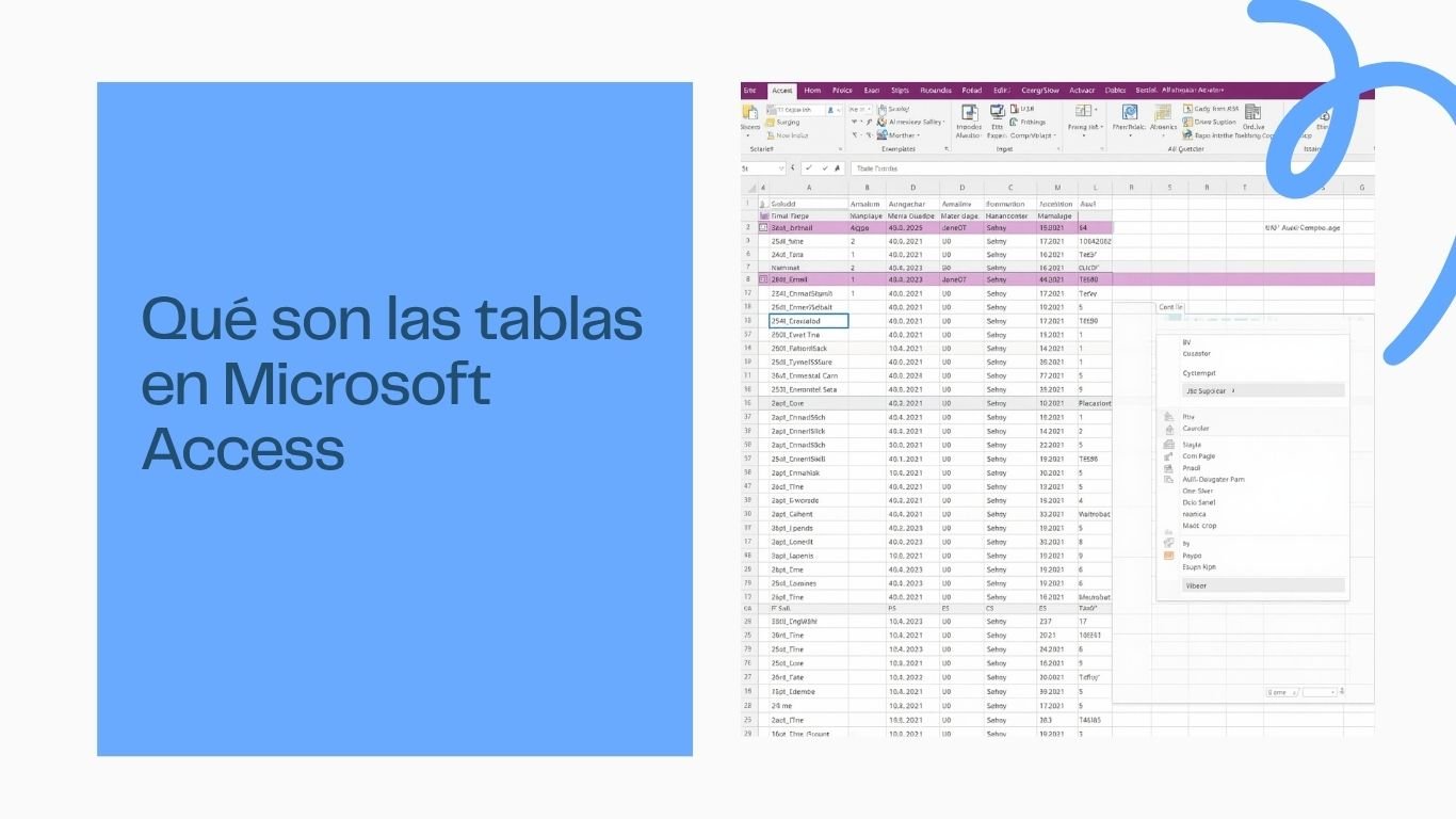 tablas en access